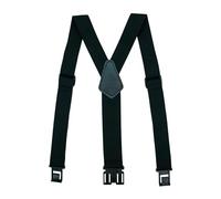 MELOTOUGH Tirantes de clip para cinturón para hombre, con extremo de gancho elástico, tirantes de clip de plástico, no metálicos, aptos para aeropuertos, Negro -, L