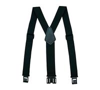 MELOTOUGH Tirantes de clip para cinturón para hombre, con extremo de gancho elástico, tirantes de clip de plástico, no metálicos, aptos para aeropuertos, Negro -, Regula Size