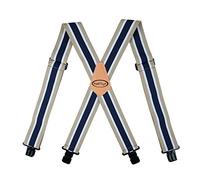 MELOTOUGH Tirantes para hombre de 2 pulgadas de ancho, ajustables y elásticos, en forma de X con clips muy fuertes - Resistente, verde, Talla única