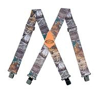 MELOTOUGH Tirantes para hombre de 5 cm de ancho, ajustables y elásticos, en forma de X con clips muy fuertes, resistentes, Camuflaje, regular size