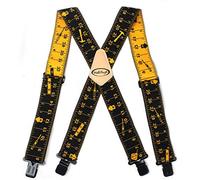 MELOTOUGH Tirantes para hombre, totalmente elásticos, 2 pulgadas de ancho, espalda en X, resistentes, cinta negra, talla única