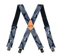 MELOTOUGH Tirantes para hombre totalmente elásticos de 5 cm de ancho en la parte trasera y resistentes, Camo Negro, Large
