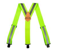 MELOTOUGH Tirantes reflectantes de seguridad | Tirantes de trabajo con tira reflectante de alta visibilidad para cinturón de herramientas, Verde Reflectante, Y BACK