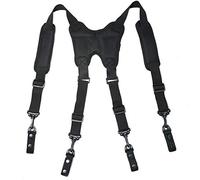 MELOTOUGH Tirantes tácticos de arnés de 3,8 cm para cinturón de servicio (negro)