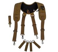 MELOTOUGH Tirantes tácticos de gancho de metal para cinturón militar de trabajo, tirantes de policía, cinturón de aplicación de la ley, Caqui, Regular Size