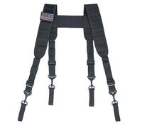 MELOTOUGH Tirantes tácticos para cinturón militar, arnés de policía, correas de policía, cinturón de aplicación de la ley, Negro -, Regular