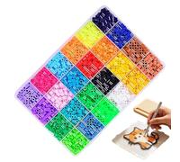 Melting Craft Beads - Kit de bricolaje con fusibles de 24 colores, juego de cuentas de planchado de píxeles de colores, suministros para pasatiempos de actividades creativas, paquete de manualidades d