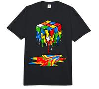 Melting Cube Speed Cubing Ice Cream Dripping Puzzle Comfort Colors Adult Heavyweight T-Shirt