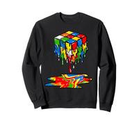Melting Cube Speed Cubing Ice Cream Dripping Puzzle Sudadera