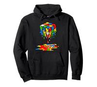 Melting Cube Speed Cubing Ice Cream Dripping Puzzle Sudadera con Capucha