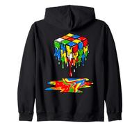 Melting Cube Speed Cubing Ice Cream Dripping Puzzle Sudadera con Capucha