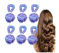 MeLtor 6 Piezas Heatless Curls, Lazy Curler Set Diadema, Heatless Curls Rizos Sin Calor Para Cabello Largo Y Medi De Diseño De Estilo DIY,purple