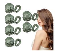 MeLtor 6 Piezas Ondas Sin Calor, Lazy Curler Set Diadema, Heatless Curls Heatless Curls Para Dormir DIY Pelo Rizado,green