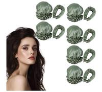MeLtor 6 Piezas Ondas Sin Calor, Lazy Curler Set Diadema, Rizos Sin Calor Rizadores De Pelo Sin Calor Para Cabello Largo Y Medi De Diseño De Estilo DIY,green