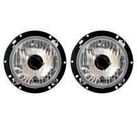 MelTruck 2 faros H4 redondos de posición para tractor Deutz DX, 07, Agrocompact, Agroprima, Agrostar, Agroxtra E20 con bombillas de 12 V