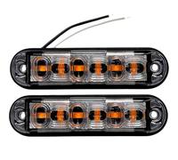 MelTruck 2 luces LED de advertencia de color naranja ámbar para coches y camiones
