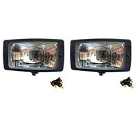 MelTruck 2x Faro Delantero H4 12V/24V con Luz de Posición para Tractor Zetor Proxima Forterra IP55 E8 E20