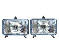 MelTruck® 2x Faros delanteros para tractor, 3 funciones, luz de cruce, luz de carretera, luz de posición, Deutz DX Steyr Massey Fergusson