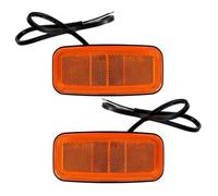 MelTruck 2x Luces de Gálibo y Posición LED Universales 12V 24V - Pilotos Laterales, Delanteros, Traseros - Impermeables, Sistema Click-On Tornillos Ocultos para Remolque, Camión, Tractor, Caravana