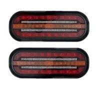 MelTruck 2x Pilotos Traseros LED 12V-24V 3 Funciones (Freno, Posición, Intermitente) con Conexión Bayoneta 5 PIN para Remolque, Camión, Tractor, Homologado E9
