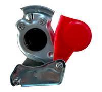 MelTruck Cabeza de Acoplamiento Neumática ROJA M16x1.5 (Suministro) | Racor Rápido para Frenos de Aire Comprimido Camión, Remolque, Semirremolque | Válvula Automática