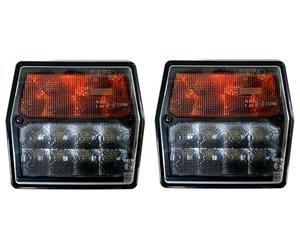 MelTruck Faros traseros LED para remolque, 12 V, IP68, luces de freno, intermitentes, luz de marcha atrás, luz antiniebla, luz trasera, luces LED universales para remolques, coches, camiones