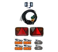 MelTruck® Juego de luces LED para remolque, 13 poig, juego de cables de 7 m