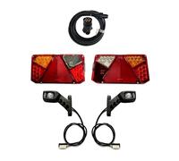 MelTruck® Juego de Pilotos LED Traseros para Remolques, Cable de 5,6 m para Remolques