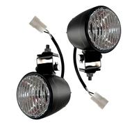 MelTruck Kit Faros Antiniebla H3 - Luces Universales 12V - IP66 Vidrio - Homologado E20 para Coche Camión 4x4 - Juego de 2 con Bombillas Ø 84mm Negro