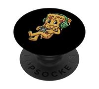 Melty Cheese Video Game Controller Pizza Slice Gamer PopSockets PopGrip Adhesivo