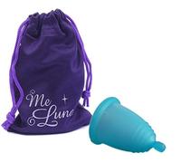 MeLuna - Copa menstrual Azul, Soft, Bola, Talla- S