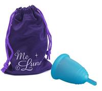 MeLuna - Copa menstrual Azul, Soft, Pezón, Talla- L