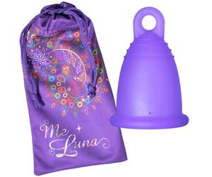 MeLuna Sport Copa Menstrual, Anillo, Violeta Azulado, Talla M - 1 Unidad