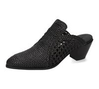 Melvin & Hamilton Finja 2 Cow Black Silky, Bomba Mujer, Negro, 41 EU