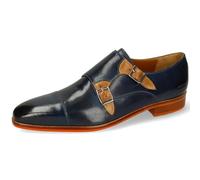 Melvin & Hamilton Lewis 52, Mocasines con Correa Monk Hombre, Azul, 43 EU
