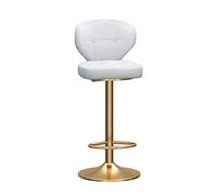 MELY Vanity Chair,Bar Stool,Kitchen Bar Stool,Height Adjustable Swivel Bar Chair,Bar Chairs Dining Stools,Breakfast Bar/Counter/Kitchen Home Furniture(White,80cm)