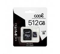 Cool Tarjeta Memoria MicroSD con Adaptador UHS-I 512GB Clase 10