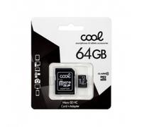 Tarjeta de memoria Micro SD con adaptador de 64 GB (clase 10) - COOL