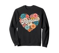 Memaw Floral Heart For Mother's Day Sudadera