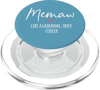 Memaw Like A Grandma Only Cooler Heart Mother's Day Memaw PopSockets PopGrip para MagSafe
