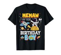 Memaw of The Birthday Astronaut Boy Space Theme Party Camiseta