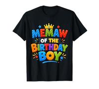 Memaw of The Birthday Boy Cute Family Birthday Party Camiseta
