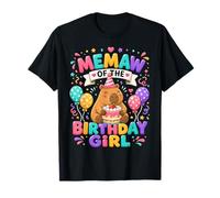 Memaw of The Birthday Girl Cute Capybara Family Party Camiseta