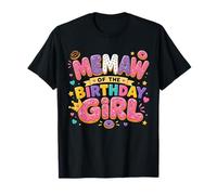 Memaw of The Birthday Girl Donut Party Theme Camiseta