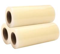 Membrana Desechable Adhesiva Cubrir Zapatos 100m, DiáMetro Interior del Cilindro: 3,5cm, Ancho: 16cm, Material de PVC para MáQuina Dispensadora AutomáTica de Cubrezapato(Transparent,3 Rolls)