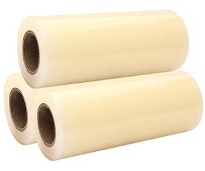 Membrana Desechable Adhesiva Cubrir Zapatos 100m, DiáMetro Interior del Cilindro: 3,5cm, Ancho: 16cm, Material de PVC para MáQuina Dispensadora AutomáTica de Cubrezapato(Transparent,3 Rolls)