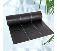 Membrana plegable para cubrir el suelo, membrana antihierbas, tela barrera antihcontrol de malezas, tela transpirable barrera antihierbas para jardín y macizos de flores (1x25m/3.28x82.02ft)