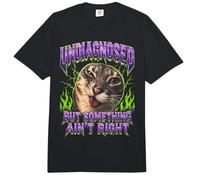 Meme Bootleg de Gato sin diagnosticar Pero Algo no está Bien Comfort Colors Adult Heavyweight T-Shirt