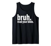 Meme Bruh Lee Tu Biblia Dios Gracioso Camiseta sin Mangas