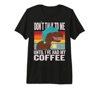 Meme café - No me hables hasta Que Haya tomado mi café Camiseta Premium